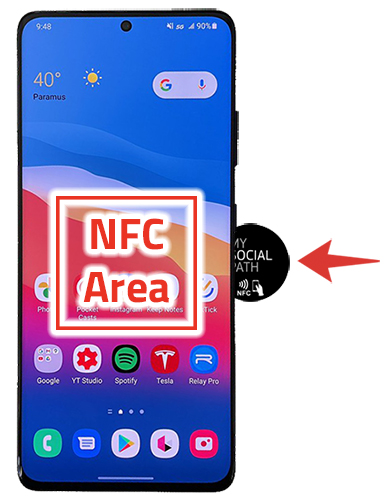 android nfc area